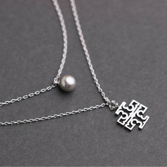 Tory Burch Jewelry - Tory Burch Britten Pearl Layered Necklace